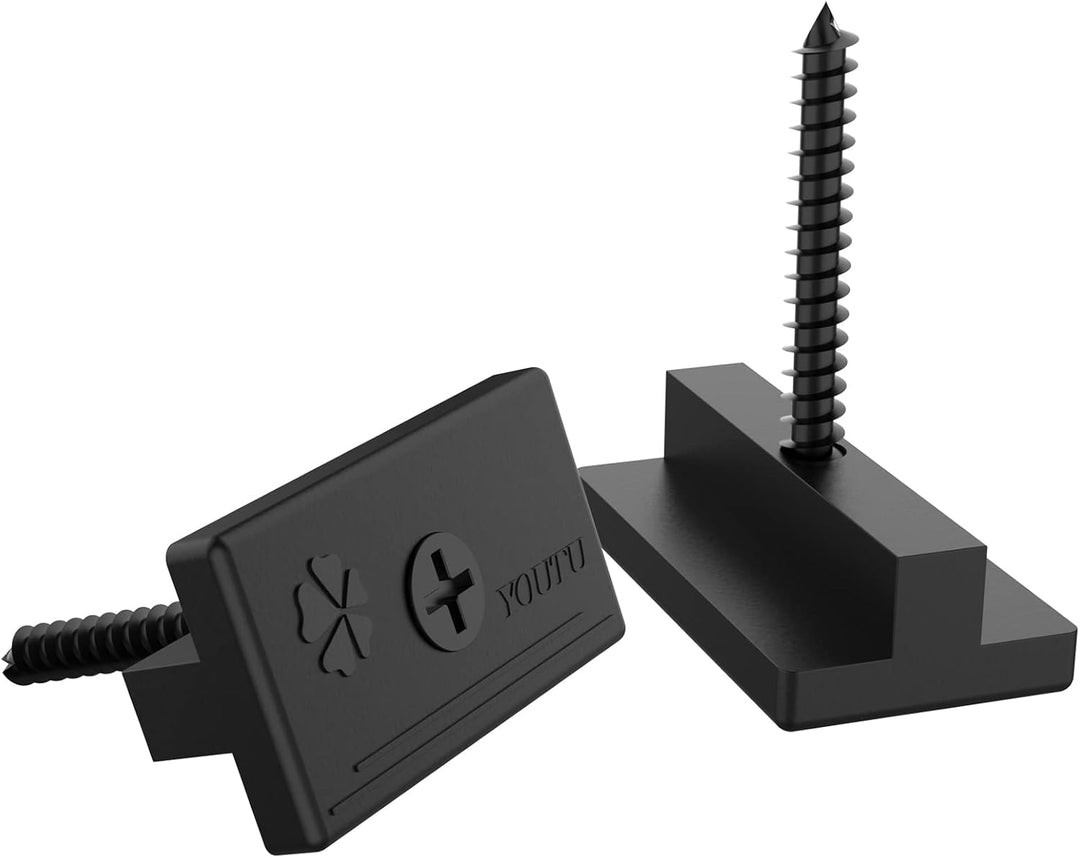 YOUTU® 200 Stück WPC Clips, Versteckte Befestigung mit T-Clip mit Schrauben, versteckte Befestigung