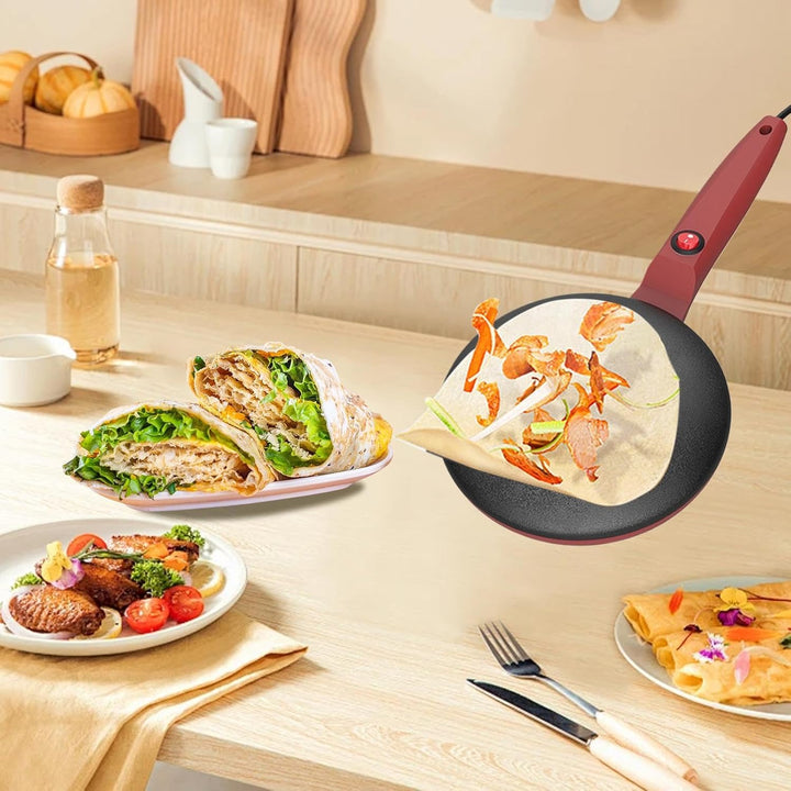 Elektrischer Pfannkuchenbereiter, Instant-Crêpe-Maker | Frühstückspfanne - 7,8-Zoll-Instant-Crepe-Ma