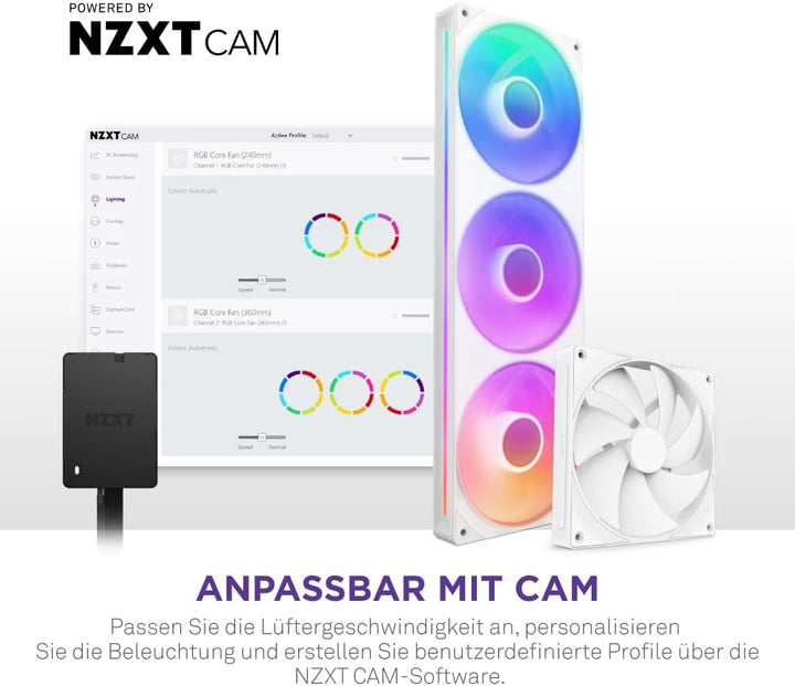 NZXT Control Hub – Digitale RGB-Beleuchtungs- und PWM-Lüftersteuerung – Steuerung von bis zu 5 PWM-L