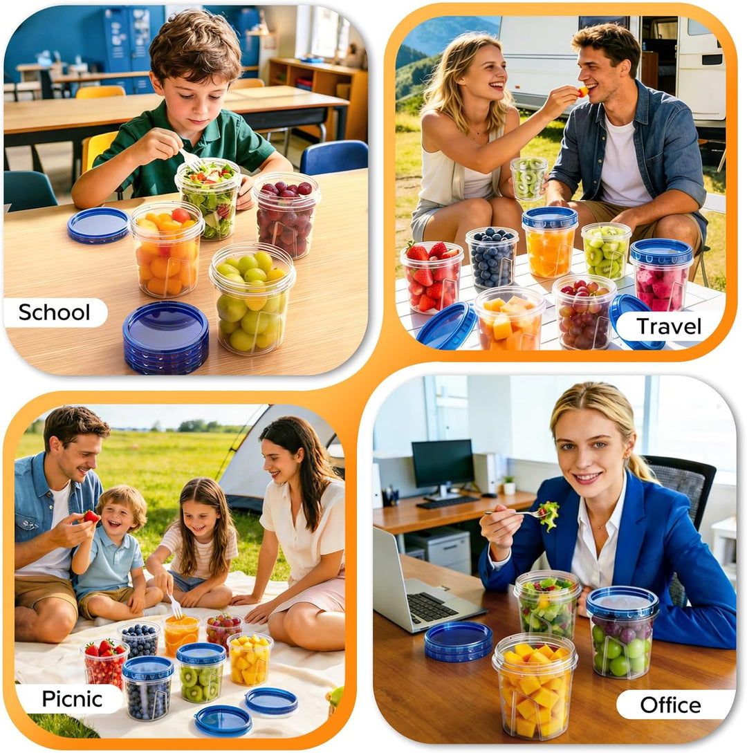Wwtop Frischhaltedosen mit Deckel 12 x 720ml, Vorratsdosen mit Deckel Luftdicht, Meal Prep Boxen, Au