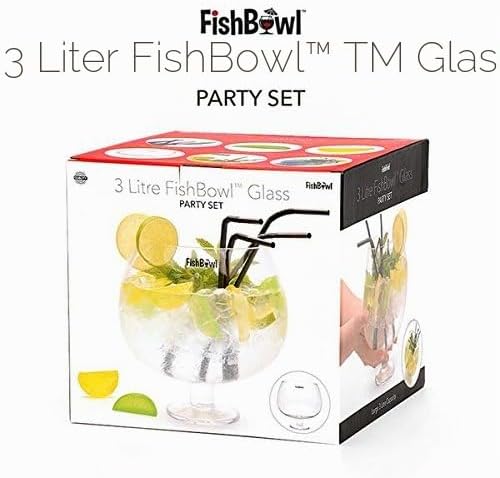 Fishbowl Übergrosses Cocktailglas, Jumbo, aus Glas, extra gross, 20 cm, einzeln (3 Liter)