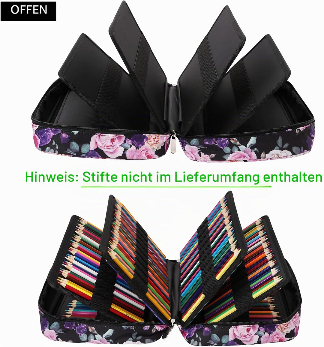 JAKAGO Federmäppchen Grosse Kapazität für 300 Stifte Aufbewahrung Buntstifte,Wasserdicht Pencil Case