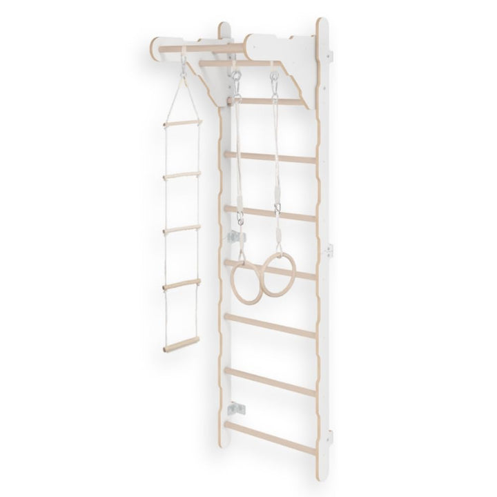 MAMOI® Kletterbogen mit rutsche, Kletterdreieck, Baby Klettern, Klettergerüst aus Holz, Holzbogen fü