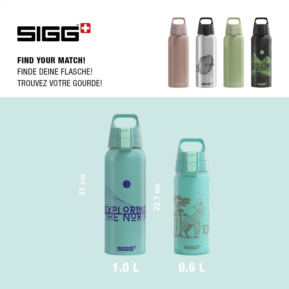 Sigg - Alu Trinkflasche - WMB ONE - Made in Switzerland - ClimatePartner Zertifiziert - Kohlensäure