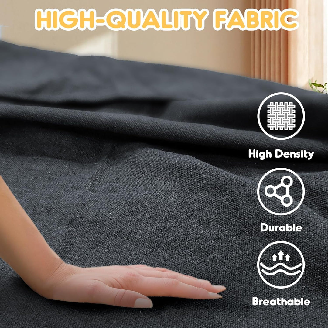 ANYOO Hängematte Outdoor Baumwolle Bequemer Stoff mit Baumfreundlichen Gurten zum Aufhängen, Robuste