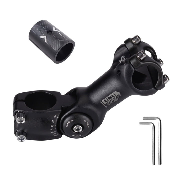 BESNIN MTB Vorbau 0-60° 31.8mm Fahrrad Vorbau verstellbar MTB 90mm/110mm/120mm/130mm Mountainbike Le