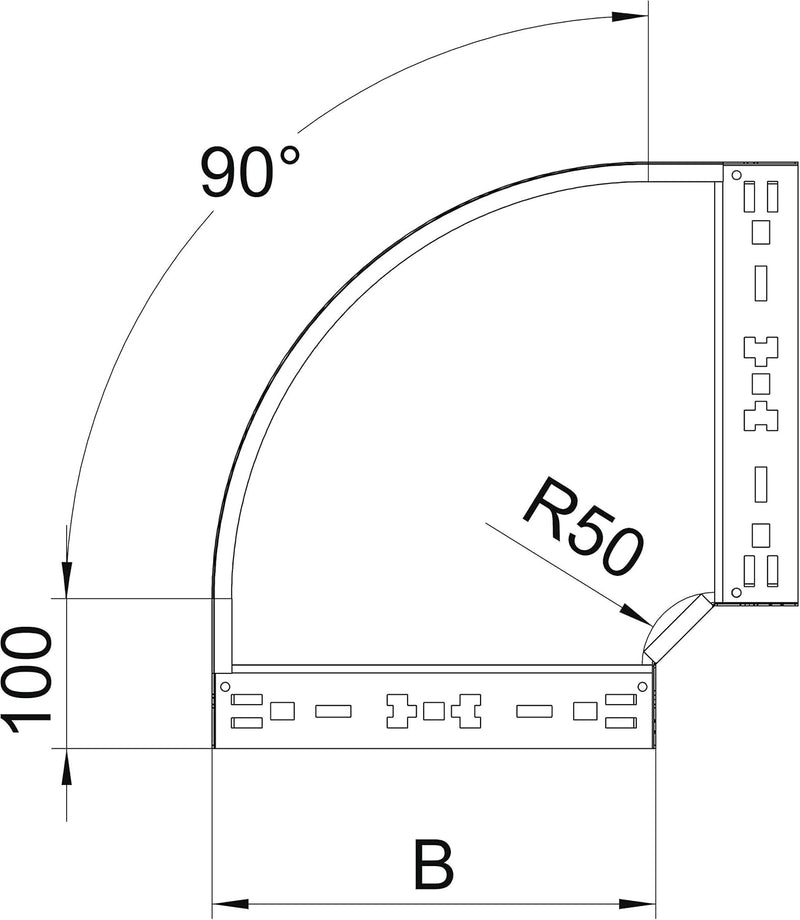 obo-bettermann – Kurve 90o RBM90 60 x 400 FS