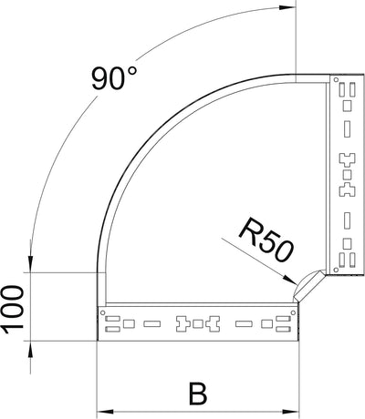 obo-bettermann – Kurve 90o RBM90 60 x 400 FS