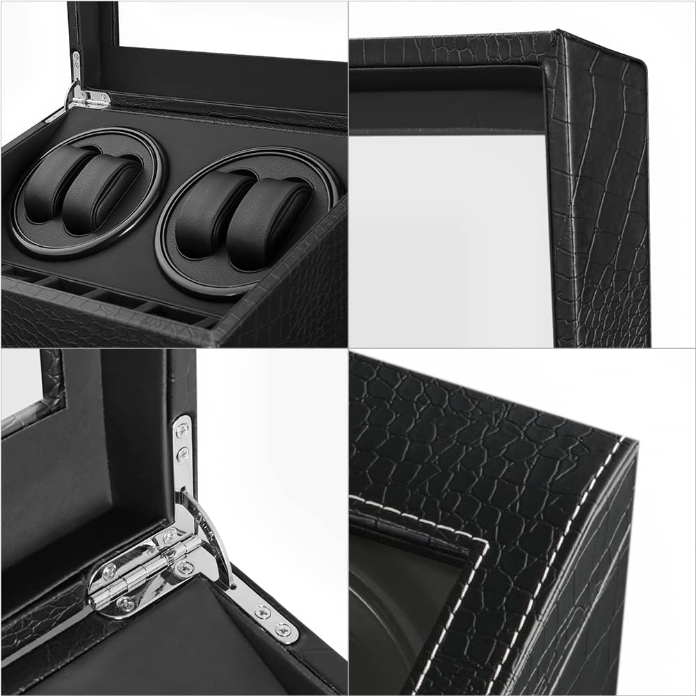 LINGFANSTORE Automatische Uhrenbeweger Box,luxuriöser Uhrenbeweger,Uhrengehäuse mit leisem Mabuchi M