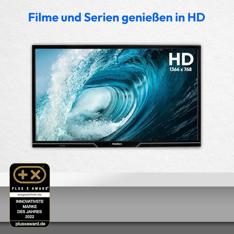 MEDION P12431 (MD 29240) 59,8 cm (24 Zoll) HD Fernseher (Android TV, Smart TV, HDR, Netflix, Prime V