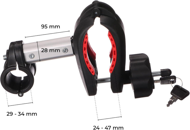 Arm/Halter für Fahrradrahmen für Anhängerkupplungs-Fahrradträger, kurz, Länge 7cm - Ersatzteil Ersat