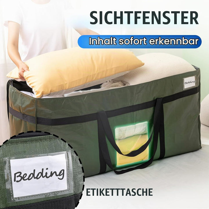 TAILI Extra grosse Umzugstasche für den Umzug, Lagerung Kleidung Steppdecke Bettwäsche Decken Bettde