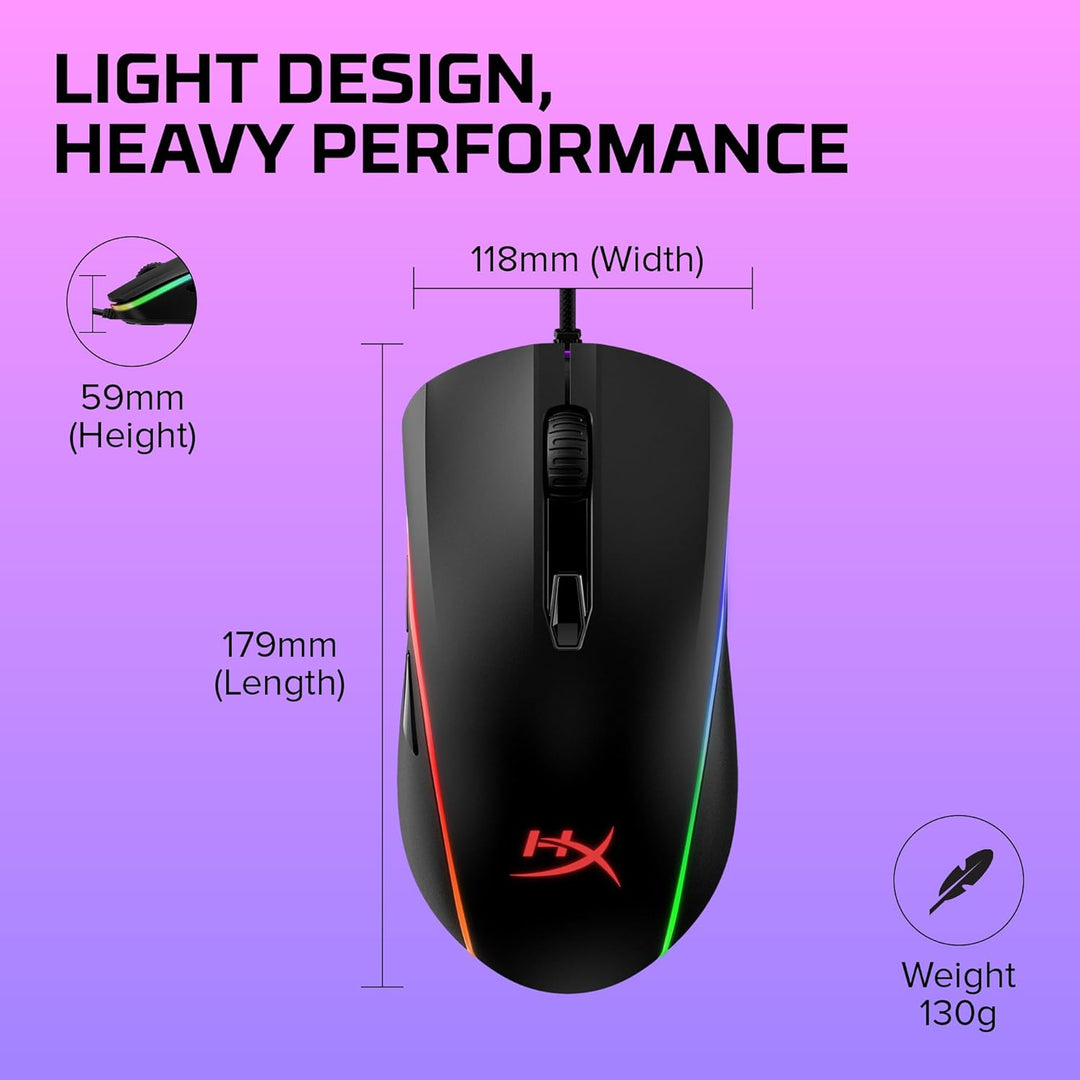 HyperX Pulsefire Surge – RGB Gaming Maus Pulsefire Surge - RGB Single, Pulsefire Surge - RGB Single