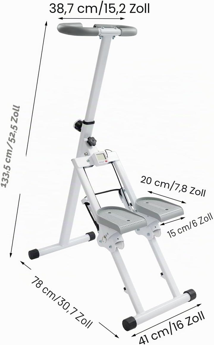 Weiss Stair Stepper, Faltbarer Vertikaler Treppensteiger für Ganzkörpertraining Stair Stepper, für H