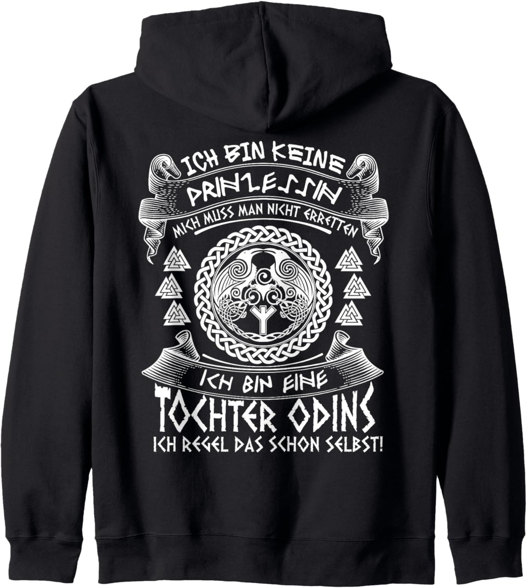 Ich bin keine Prinzessin ich bin eine Tochter Odins Kapuzenjacke