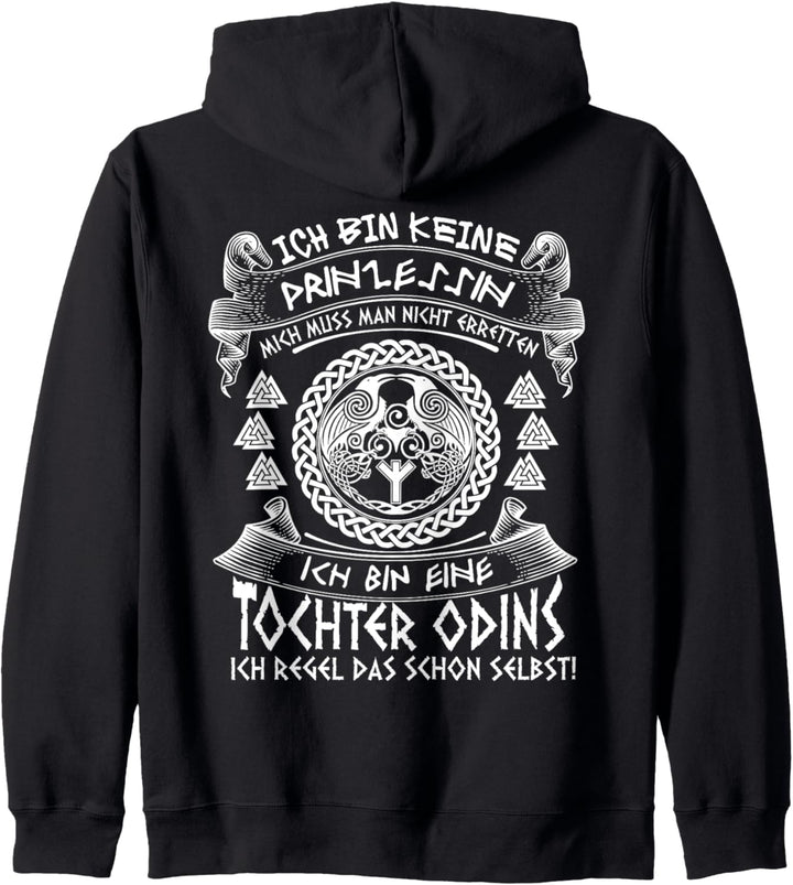 Ich bin keine Prinzessin ich bin eine Tochter Odins Kapuzenjacke