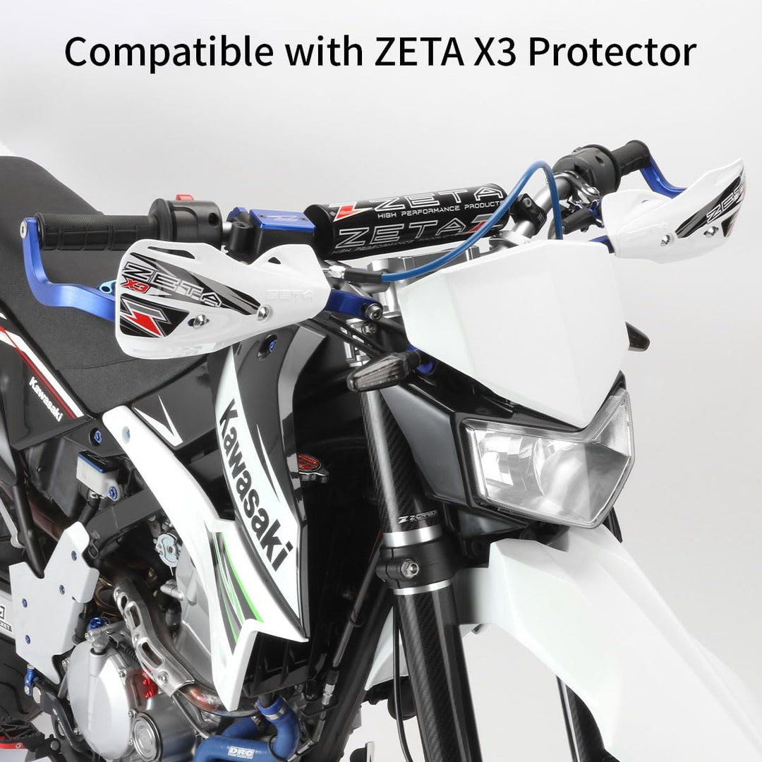 ZETA Armor Hand Guard Bended 22.2mm handle bar red ZE72-0004