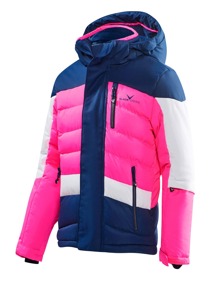 Black Crevice Kinder Skijacke I Kinder-Skijacke Grössen I Wind- & wasserdichte Kinder-Winderjacke I