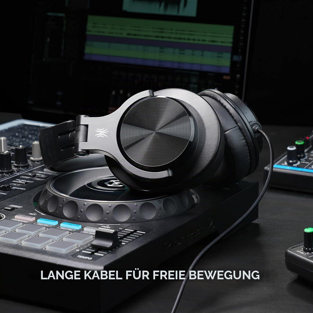 OneOdio A71D Over-Ear Kopfhörer, Studio Monitor Kopfhörer mit Kabel, Hi-Res Audio, faltbares Design