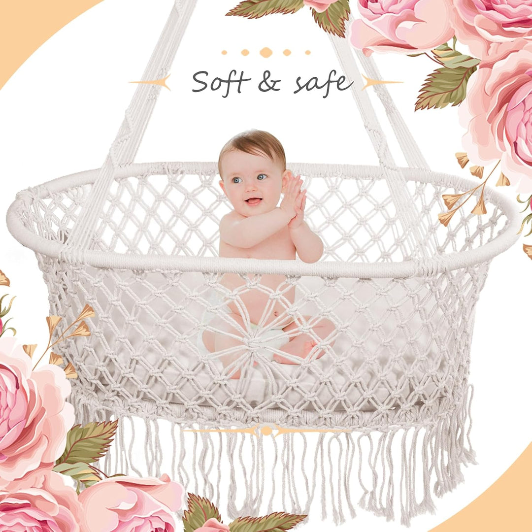 Sinbide Babywiegen, Baby Wiege für Babys und Kleinkinder ab Geburt bis 3 Jahre, Aufhängen Bette, Boh