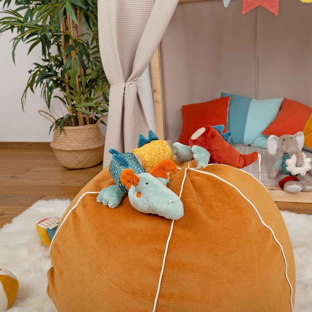 sigikid 43228 Babyspielzeug, Mehrfarbig/Klett-Drache, Mehrfarbig/Klett-drache