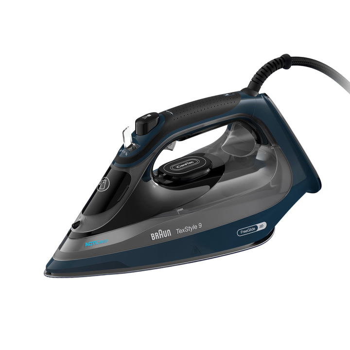 Braun TexStyle 9 SI9682 DB Dampfbügeleisen mit FreeGlide 3D Technologie, Vertikaldampf, Anti-Tropf-F