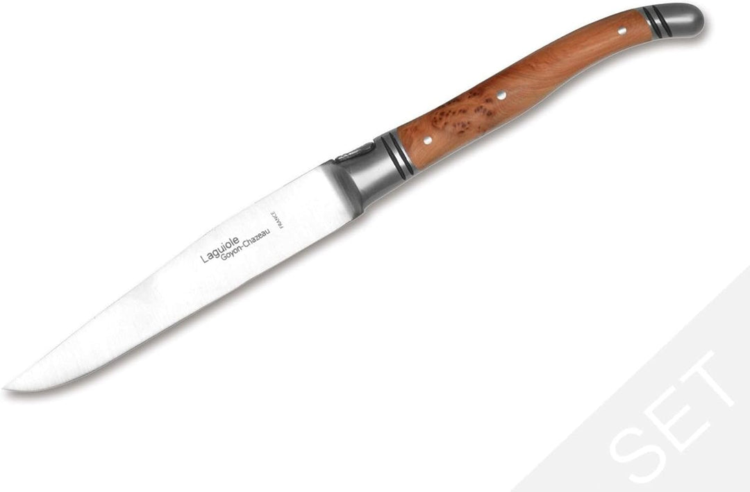 Goyon-Chazeau 02GC001 Laguiole Steakmesser Set, Rostfreier Stahl