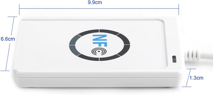 ACS, ACR122U, NFC-Lesegerät, kontaktlos, USB, 13,56 MHz, Farbe: Pearl White