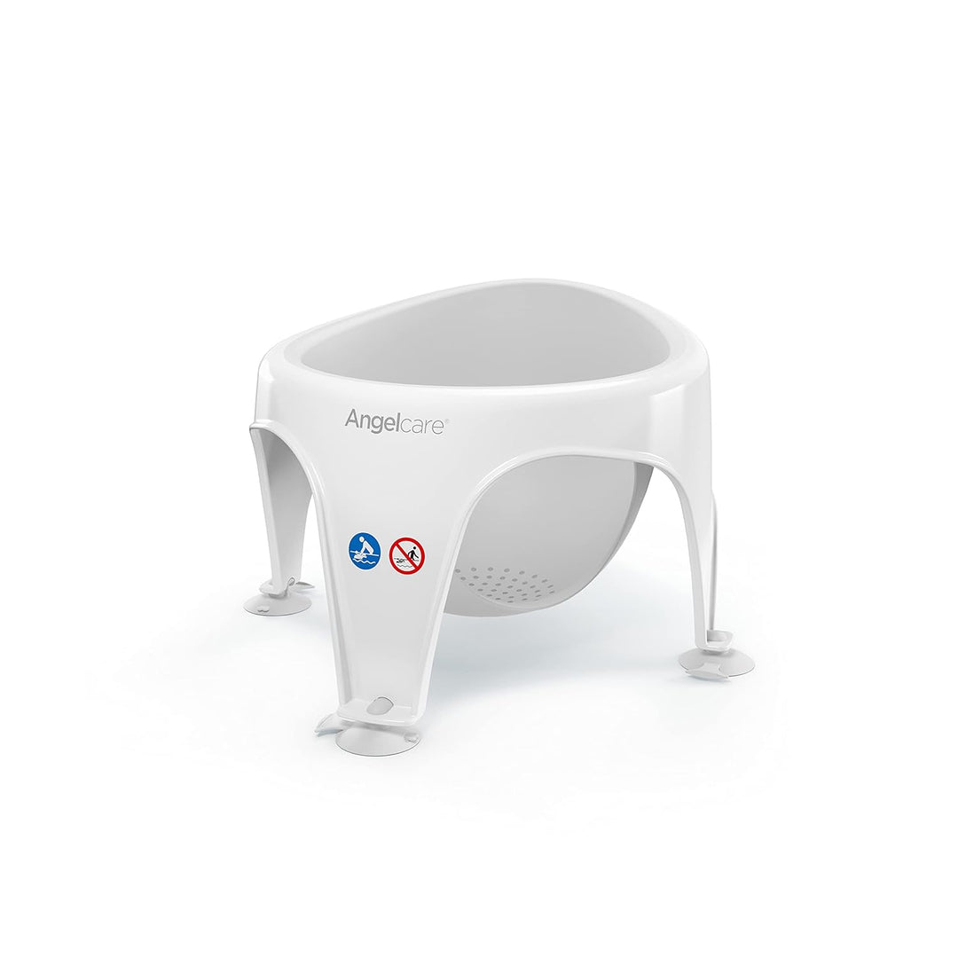 Angelcare ergonomischer Badering für die grosse Badewanne oder Dusche & Munchkin Aufbewahrungskorb f