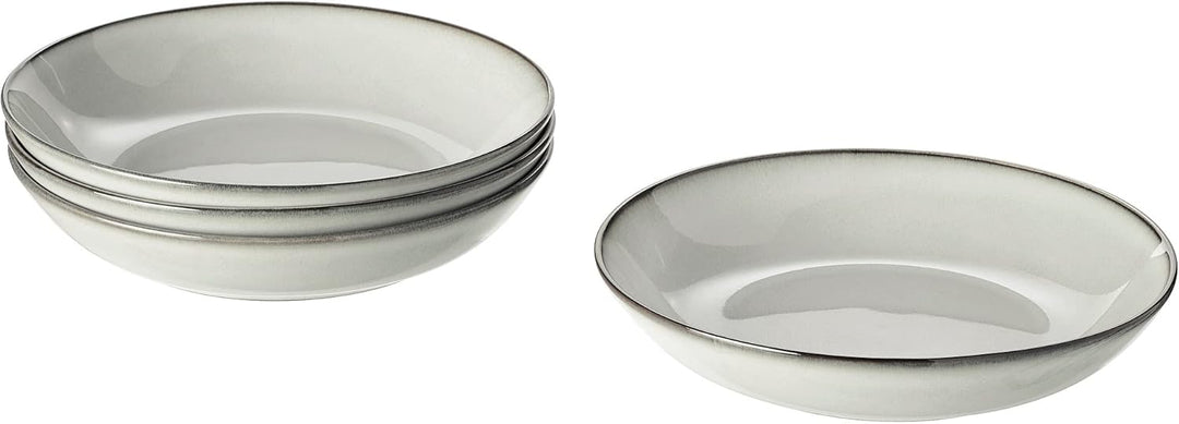 IKEA GLADELIG tiefer Teller, 21 cm, grau