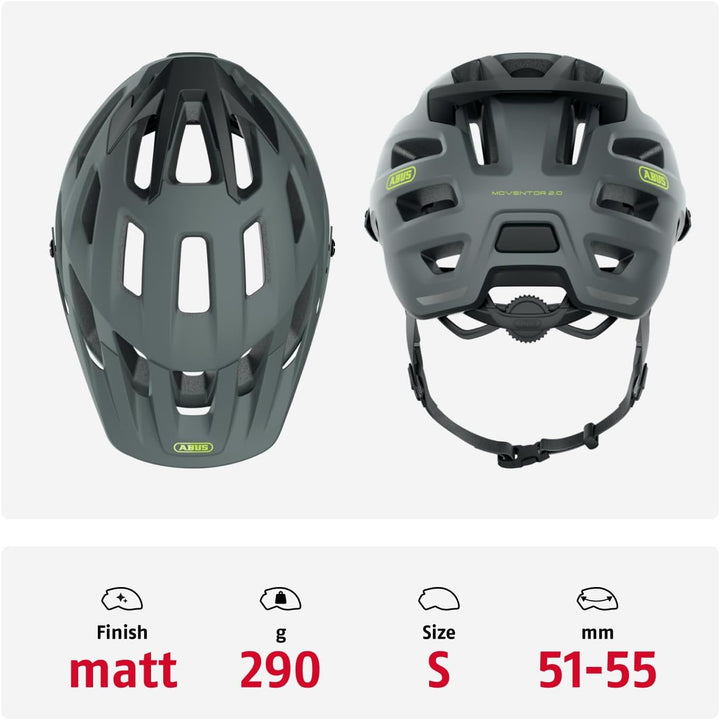 ABUS MTB-Helm Moventor 2.0 - komfortabler Fahrradhelm fürs Gelände - All-Mountain-Helm - für Damen u