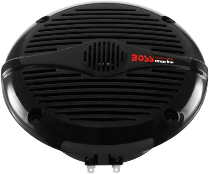 KIT-Set FÜR BOSS Audio Systems MR50B 2 Schwarze 2-Wege-Marinelautsprecher 5,25" 13,5 cm 135 mm, 75 W