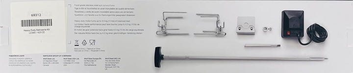 Napoleon Drehspiess Set Heavy Duty für Legend & Rebel 365/425 Artikelnummer 69312