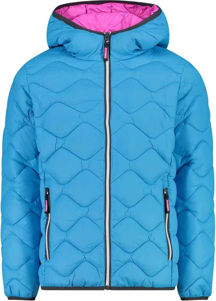 CMP Mädchen Kinderjacke mit Fester Kapuze JACKET 98 Türkis, 98 T&#xFC;rkis