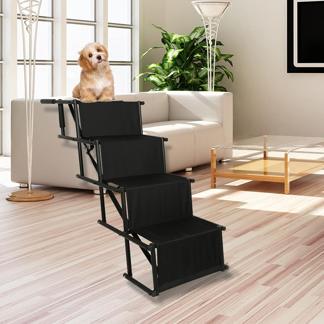 Hundetreppe & Hunderampe, Haustiertreppe, Hundetreppe Auto Klappbar für kleine und grosse Hunde, Gel