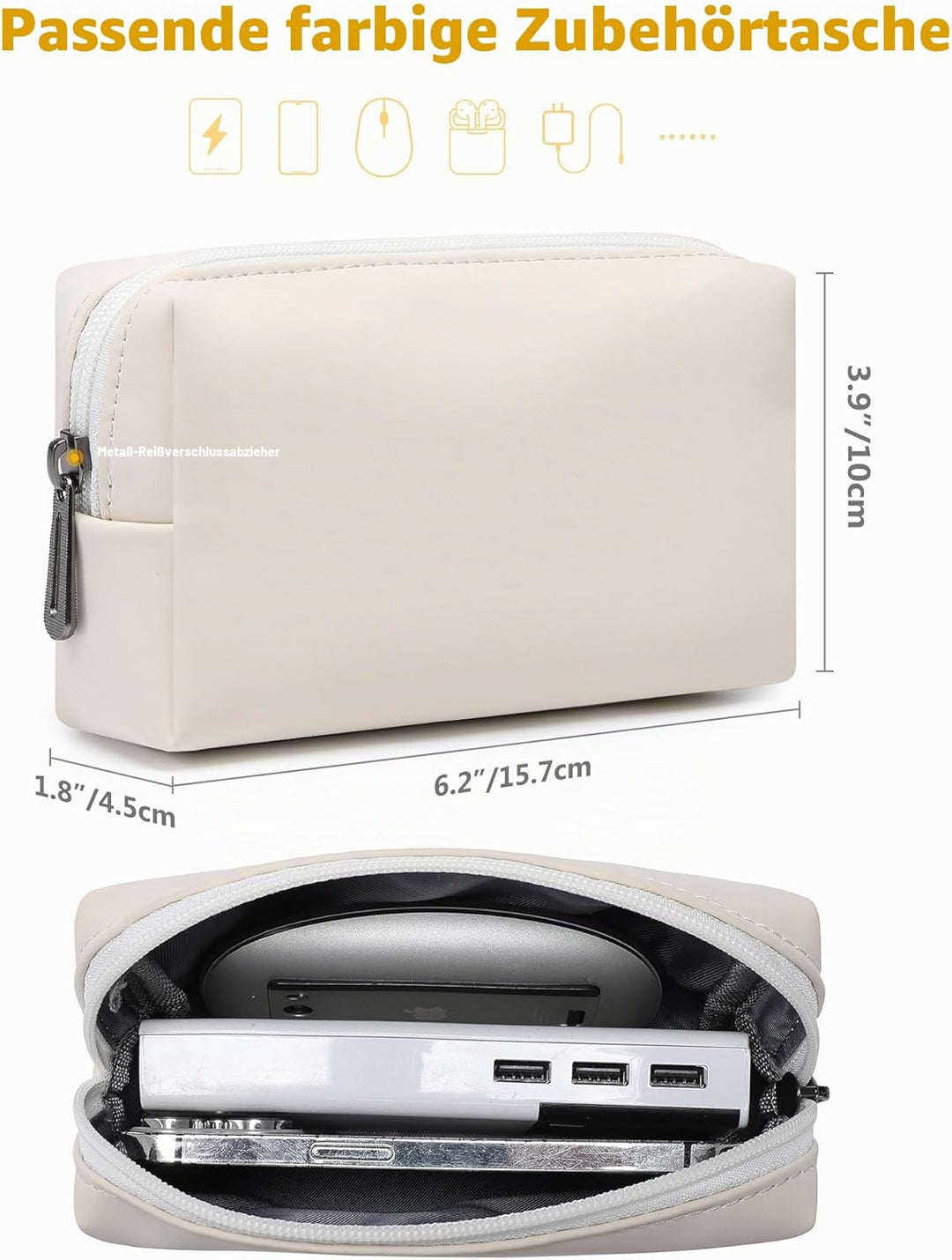 HYZUO 13 Zoll Laptop Hülle mit Standfunktion für 2025-2018 MacBook Air 13 M4 M3 M2 M1, 2025-2016 Mac