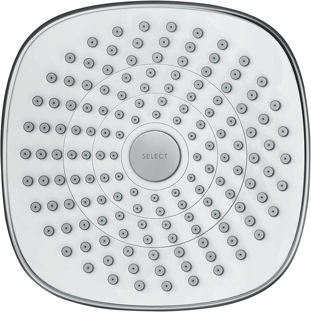 hansgrohe Croma Select E 180 Duschkopf, Kopfbrause mit 2 Strahlarten, Weiss/Chrom 2 Strahlarten Weis