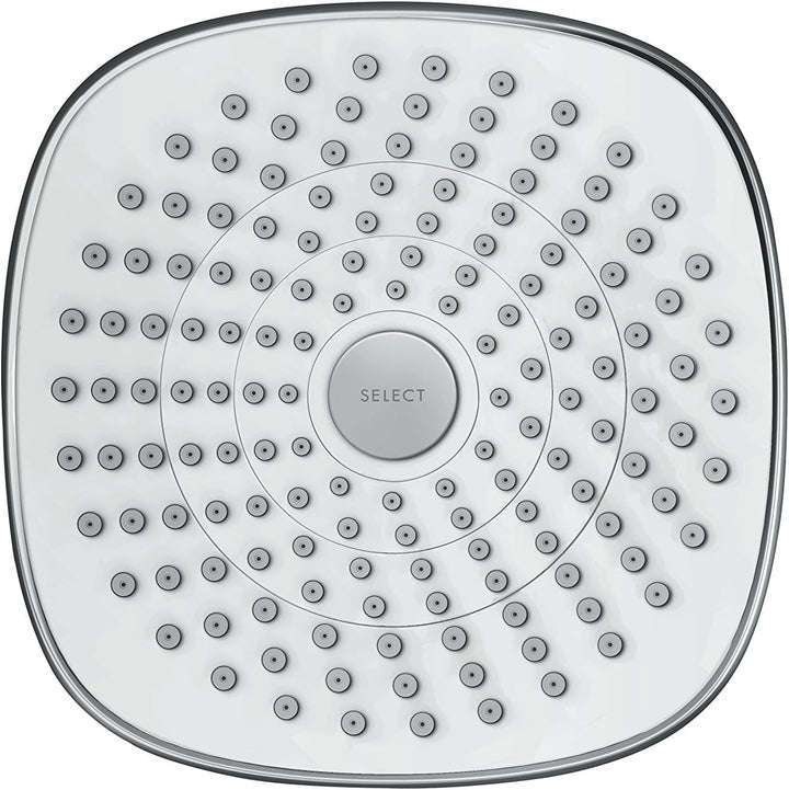 hansgrohe Croma Select E 180 Duschkopf, Kopfbrause mit 2 Strahlarten, Weiss/Chrom 2 Strahlarten Weis