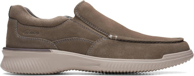 Clarks Herren Donaway Free Slipper 39.5 EU Stone, 39.5 EU Stone