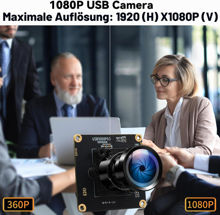ELP Starvis USB-Kameramodul 0,0001 Lux Ultra Low Light H.264 HDR 1080P Sicherheits-Webcam-Modul mit