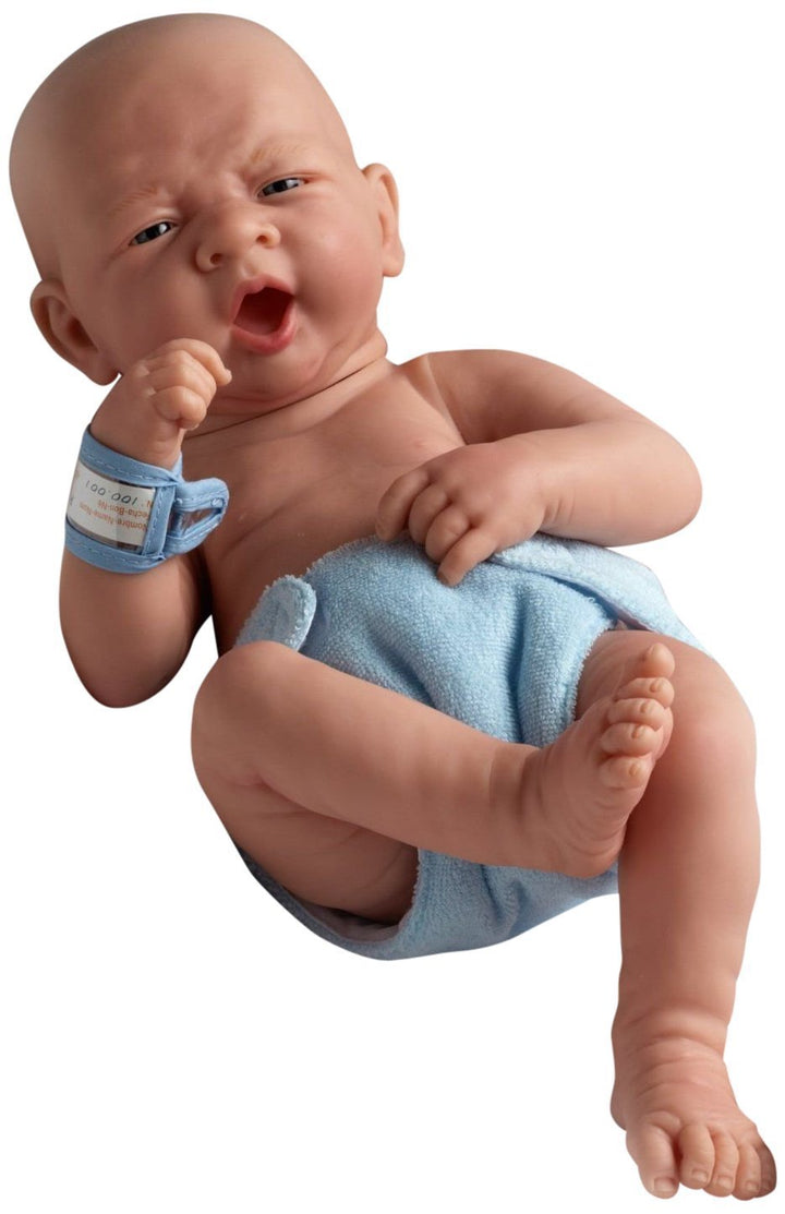 La Newborn Boutique – Realistische 35,6 cm anatomisch korrekte Jungen Baby Puppe – First Tear aus Vy