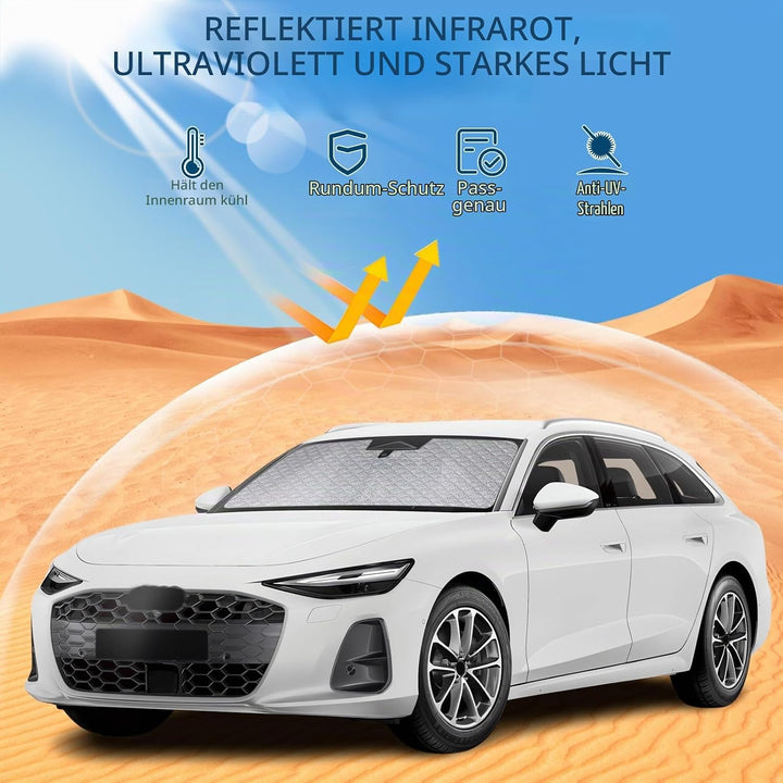 Sonnenschutz Auto Frontscheibe Ersatz für Audi A6 4L 2025-2026, Auto Windschutzscheibe Sonnenschutz