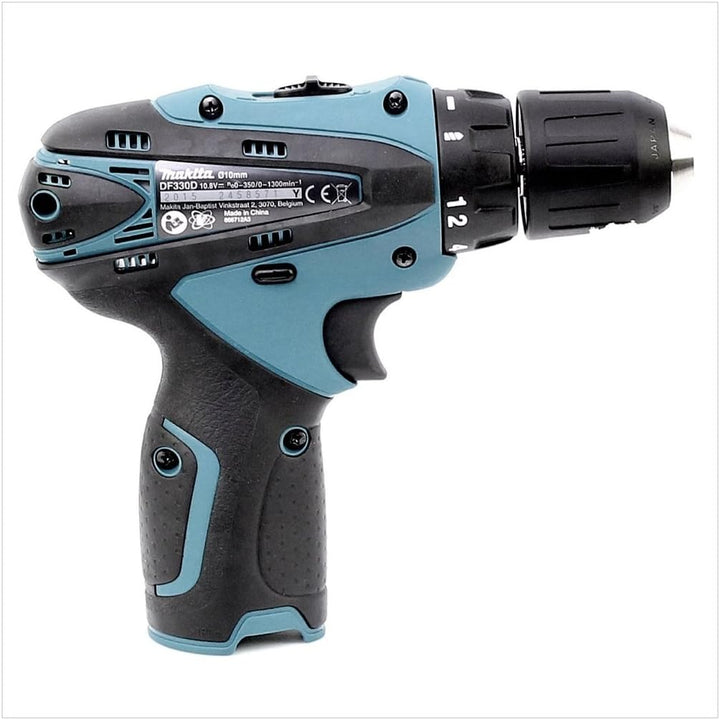 Makita DF 330 10,8 V Li-Ion Akku Bohr Schrauber blau Solo - nur das Gerät ohne Zubehör