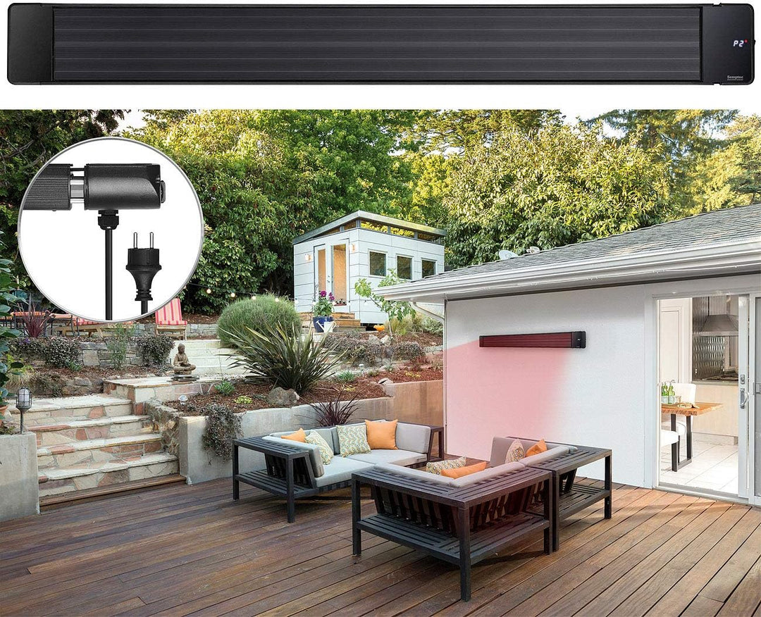 Semptec Urban Survival Technology Heizstrahler Terrasse: Infrarot-Dunkelheizstrahler mit Timer und F