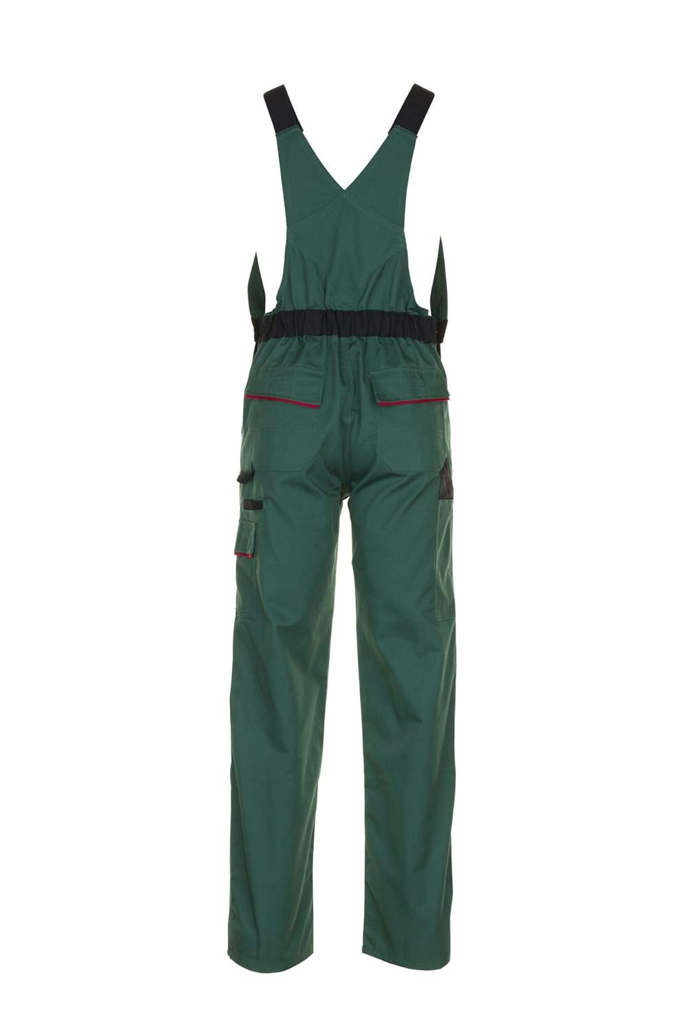Planam 2335118 Highline Latzhose, Grün/Schwarz/Rot, Grösse 118 Grün/Schwarz/Rot 118, Grün/Schwarz/Ro