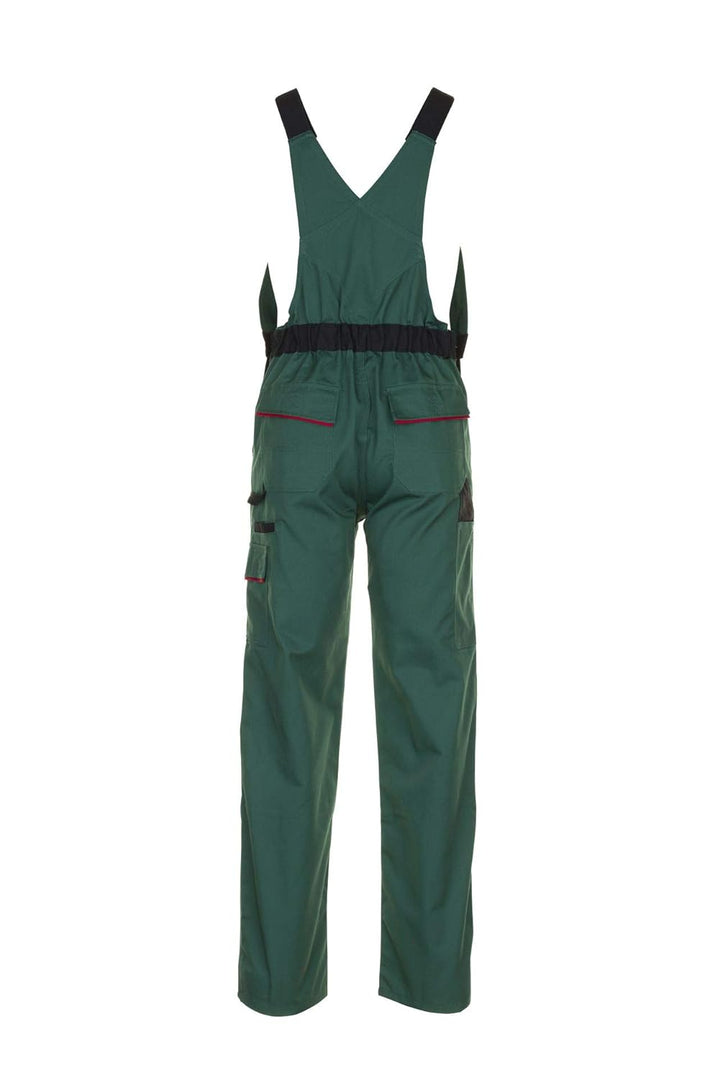 Planam 2335118 Highline Latzhose, Grün/Schwarz/Rot, Grösse 118 Grün/Schwarz/Rot 118, Grün/Schwarz/Ro