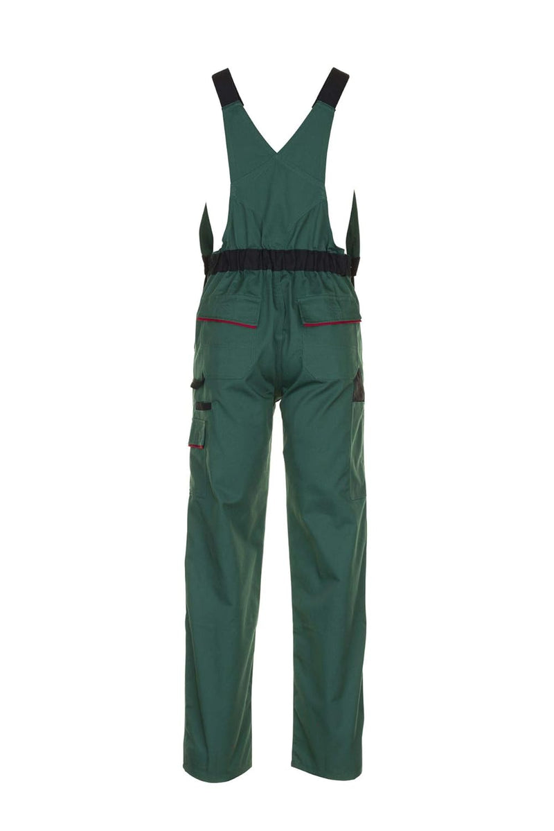Planam Highline Herren Latzhose grün schwarz rot Modell 2335 Grösse 44 grün/schwarz/rot 44, grün/sch