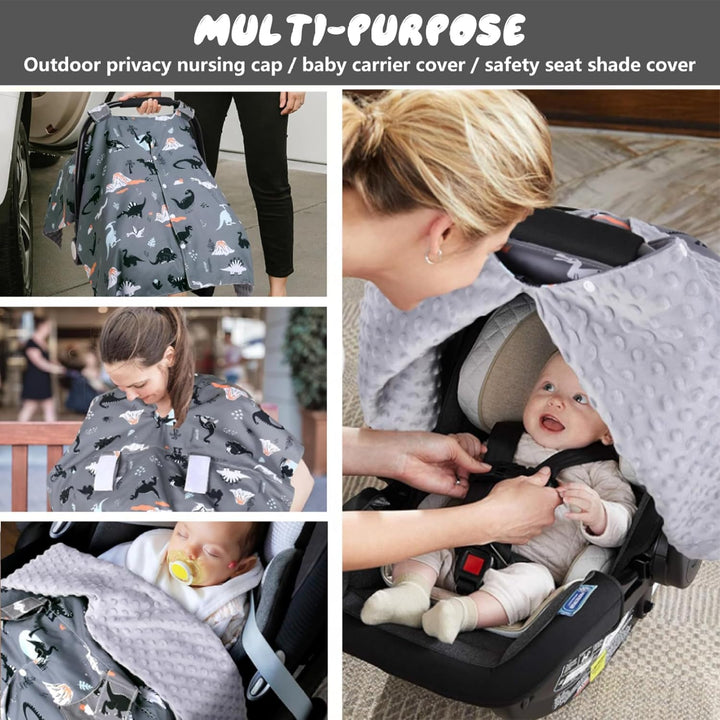 Baby-Autositzbezug, Sonnenschutz, atmungsaktiv, weich, Baby-Autositzbezug mit Druckknopf, für Kinder