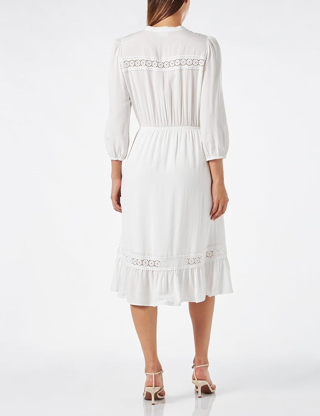 KAFFE Damen Kafreya Dress Kleid 44 Chalk, 44 Chalk