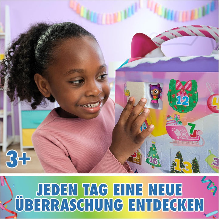 Gabby's Dollhouse, Party Adventskalender mit 24 Überraschungen, ab 3 Jahren
